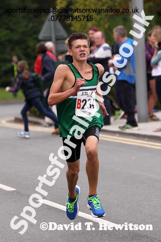 Mens under-17s Northern Road Relays, Warrington. Photo: David T. Hewitson/Sports for All Pics